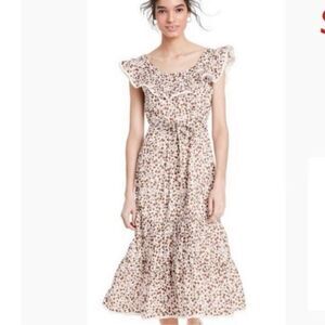 RIXO NWT brown floral dress